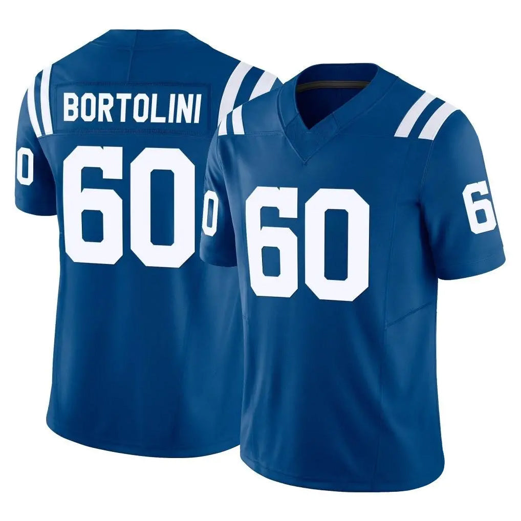 Punc IN.Colts #60 Tanor Bortolini Player Royal Limited Vapor F.U.S.E. Home Game Stitched Jerseys
