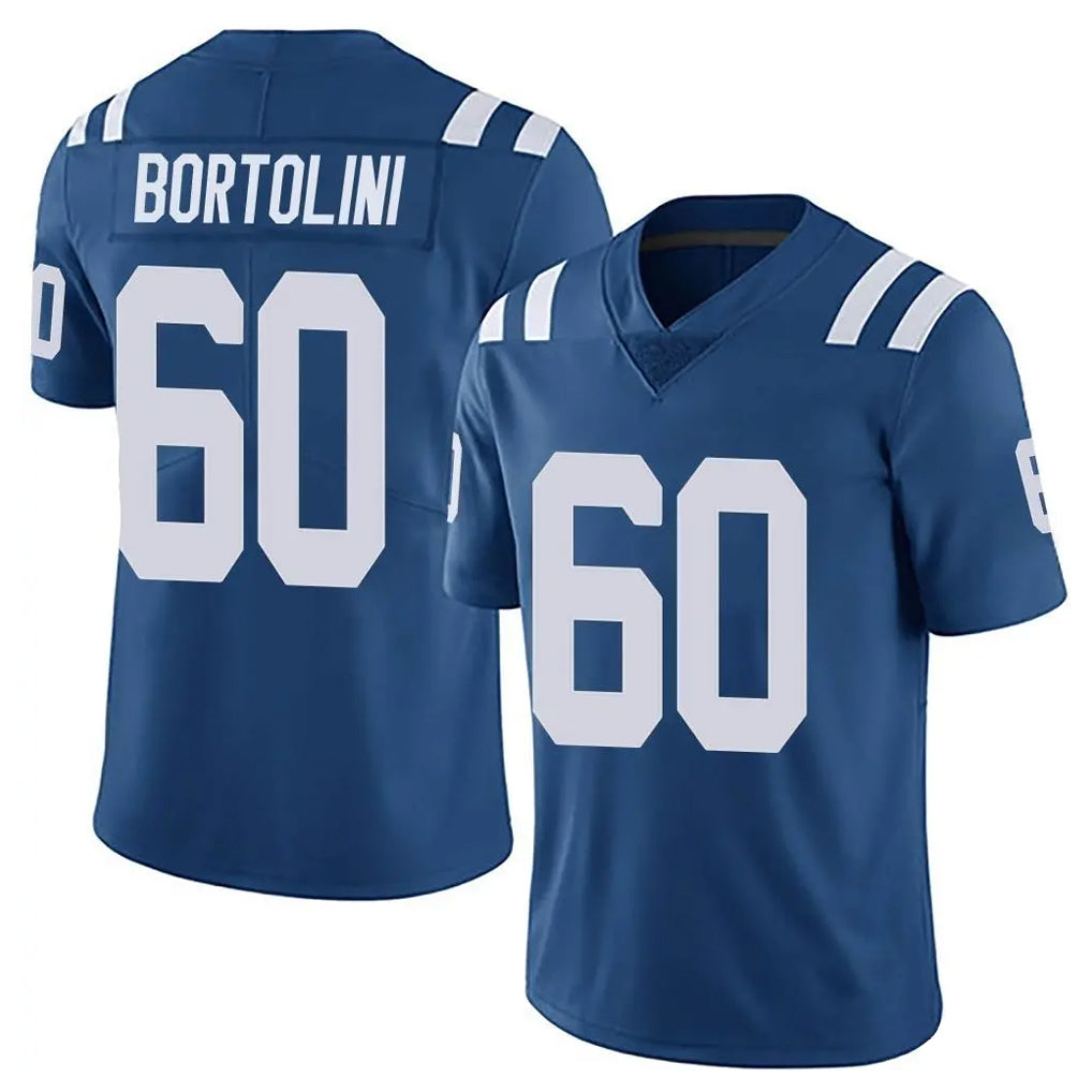 Punc IN.Colts #60 Tanor Bortolini Player Royal Limited Vapor Untouchable Home Game Stitched Jerseys