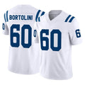 Punc IN.Colts #60 Tanor Bortolini Player White Limited Vapor F.U.S.E. Home Game Stitched Jerseys