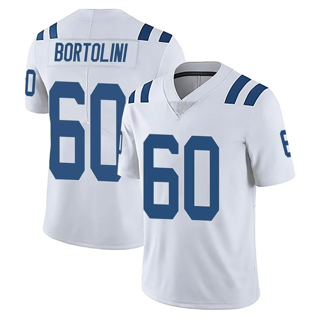 Punc IN.Colts #60 Tanor Bortolini Player White Limited Vapor Untouchable Home Game Stitched Jerseys