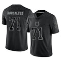 Punc IN.Colts #71 Matt Goncalves Player Black Reflective Limited Game Stitched Jerseys