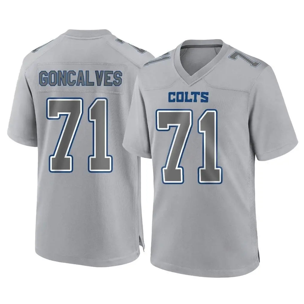 Punc IN.Colts #71 Matt Goncalves Player Gray Atmosphere Fashion Home Game Stitched Jerseys