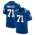 Punc IN.Colts #71 Matt Goncalves Player Royal Alternate Indiana Nights Home Game Stitched Jerseys
