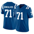 Punc IN.Colts #71 Matt Goncalves Player Royal Limited Vapor F.U.S.E. Home Game Stitched Jerseys