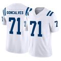 Punc IN.Colts #71 Matt Goncalves Player White Limited Vapor F.U.S.E. Home Game Stitched Jerseys