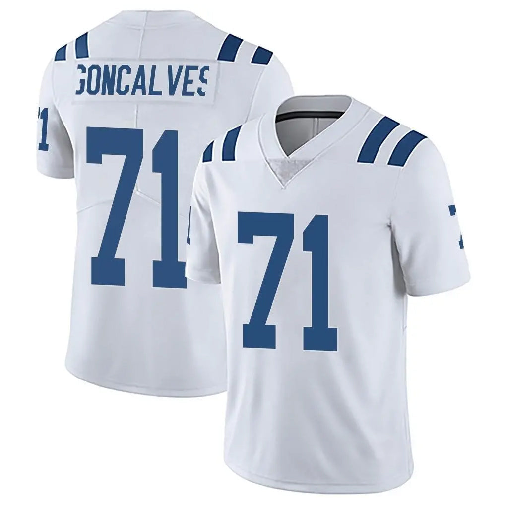 Punc IN.Colts #71 Matt Goncalves Player White Limited Vapor Untouchable Home Game Stitched Jerseys