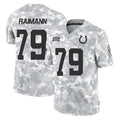 Punc IN.Colts #79 Bernhard Raimann Player Arctic Camo Salute To Service Limited Game Stitched Jerseys