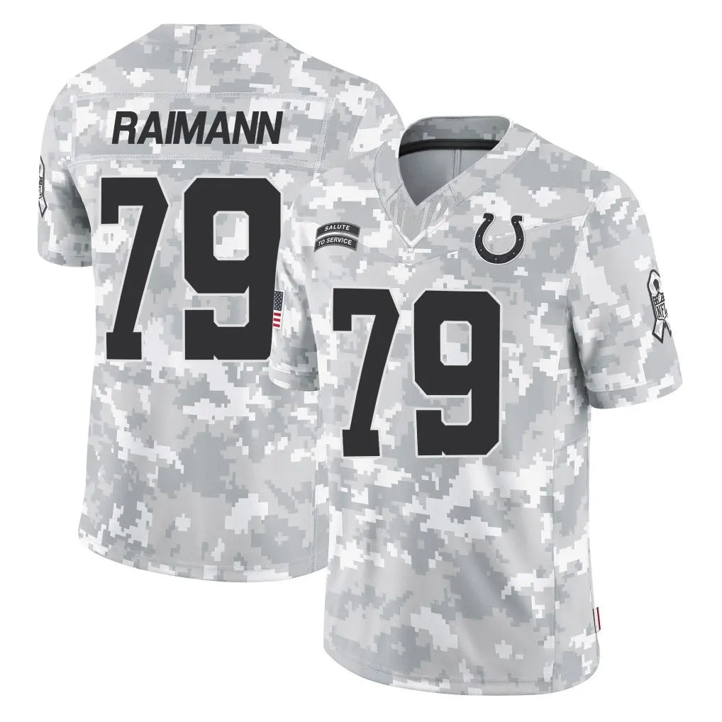 Punc IN.Colts #79 Bernhard Raimann Player Arctic Camo Salute To Service Limited Game Stitched Jerseys