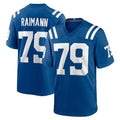 Punc IN.Colts #79 Bernhard Raimann Player Royal Home Game Stitched Jerseys