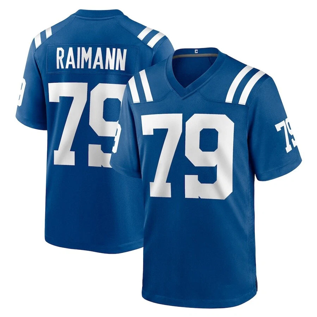 Punc IN.Colts #79 Bernhard Raimann Player Royal Home Game Stitched Jerseys