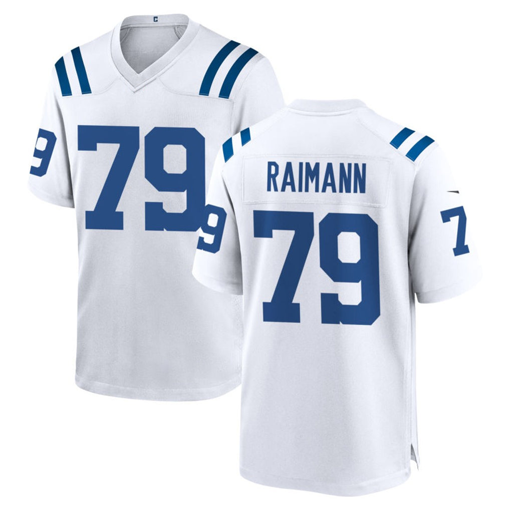 Punc IN.Colts #79 Bernhard Raimann Player White Home Game Stitched Jerseys