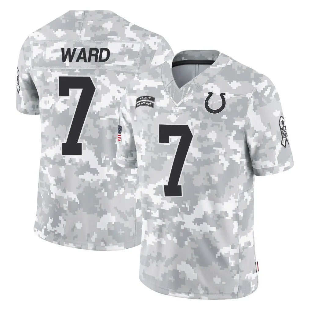 Punc IN.Colts #7 Charvarius Ward Sr. Player Arctic Camo Salute To Service Limited Game Stitched Jerseys
