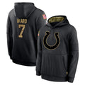 Punc IN.Colts #7 Charvarius Ward Sr. Player Black Salute to Service Hoodies Limited Game Stitched Jerseys