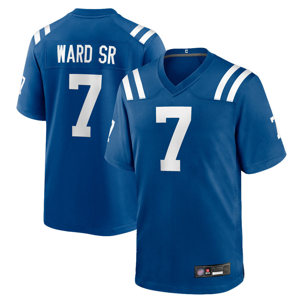 Punc IN.Colts #7 Charvarius Ward Sr. Player Royal Home Game Stitched Jerseys