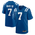 Punc IN.Colts #7 Charvarius Ward Sr. Player Royal Home Game Stitched Jerseys