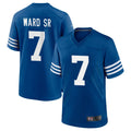 Punc IN.Colts #7 Charvarius Ward Sr. Player Royal Limited Home Game Stitched Jerseys