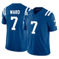 Punc IN.Colts #7 Charvarius Ward Sr. Player Royal Limited Vapor F.U.S.E. Home Game Stitched Jerseys