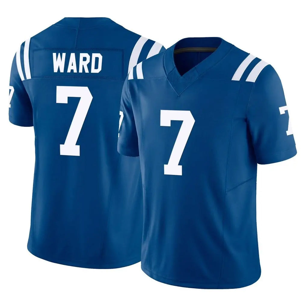 Punc IN.Colts #7 Charvarius Ward Sr. Player Royal Limited Vapor F.U.S.E. Home Game Stitched Jerseys