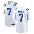 Punc IN.Colts #7 Charvarius Ward Sr. Player White Home Game Stitched Jerseys