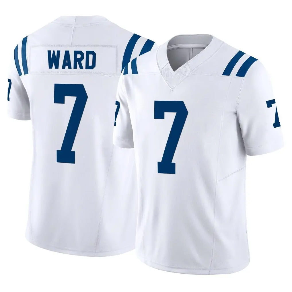 Punc IN.Colts #7 Charvarius Ward Sr. Player White Limited Vapor F.U.S.E. Home Game Stitched Jerseys
