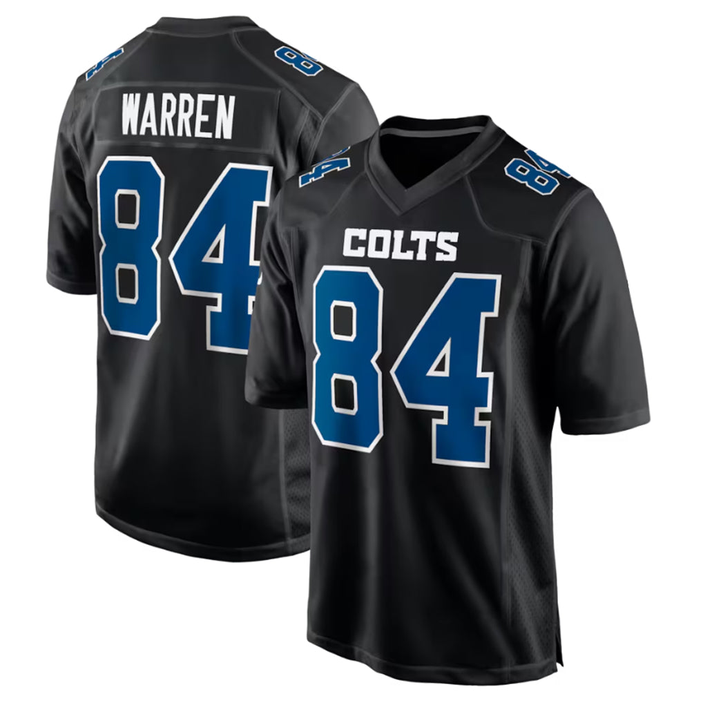 Punc IN.Colts #84 Tyler Warren Player Black Fashion Limited Game Stitched Jerseys