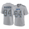 Punc IN.Colts #84 Tyler Warren Player Gray Atmosphere Fashion Home Game Stitched Jerseys