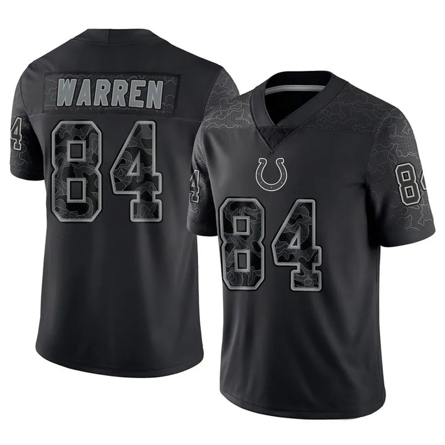 Punc IN.Colts #84 Tyler Warren Player RFLCTV Limited Black Stitched Jerseys