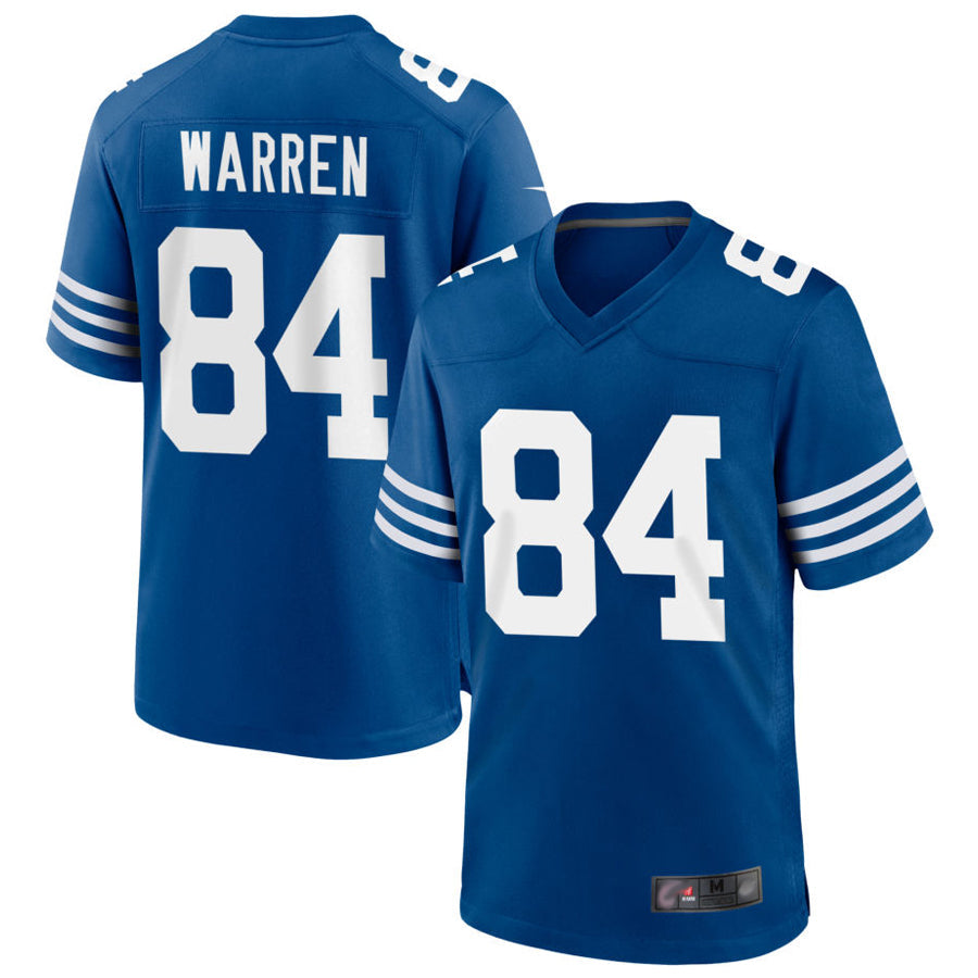 Punc IN.Colts #84 Tyler Warren Player Royal Limited Game Stitched Jerseys
