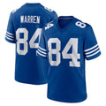 Punc IN.Colts #84 Tyler Warren Player Royal Limited Home Game Stitched Jerseys