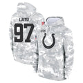 Punc IN.Colts #97 Laiatu Latu Player Arctic Camo Salute to Service Hoodies Limited Game Stitched Jerseys