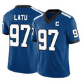 Punc IN.Colts #97 Laiatu Latu Player Royal Limited Indiana Nights Alternate Vapor F.U.S.E. Home Game Stitched Jerseys