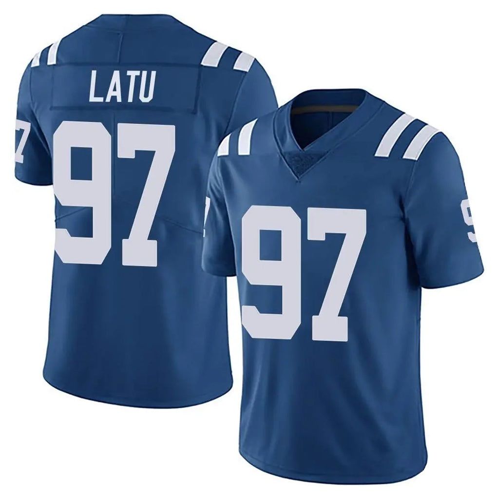Punc IN.Colts #97 Laiatu Latu Player Royal Limited Vapor Untouchable Home Game Stitched Jerseys