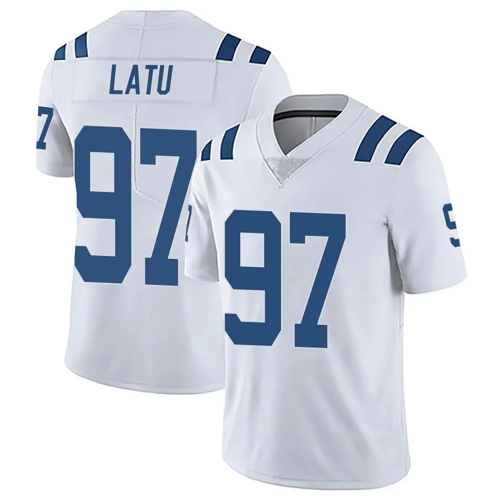 Punc IN.Colts #97 Laiatu Latu Player White Limited Vapor Untouchable Home Game Stitched Jerseys
