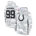 Punc IN.Colts #99 DeForest Buckner Player Arctic Camo Salute to Service Hoodies Limited Game Stitched Jerseys