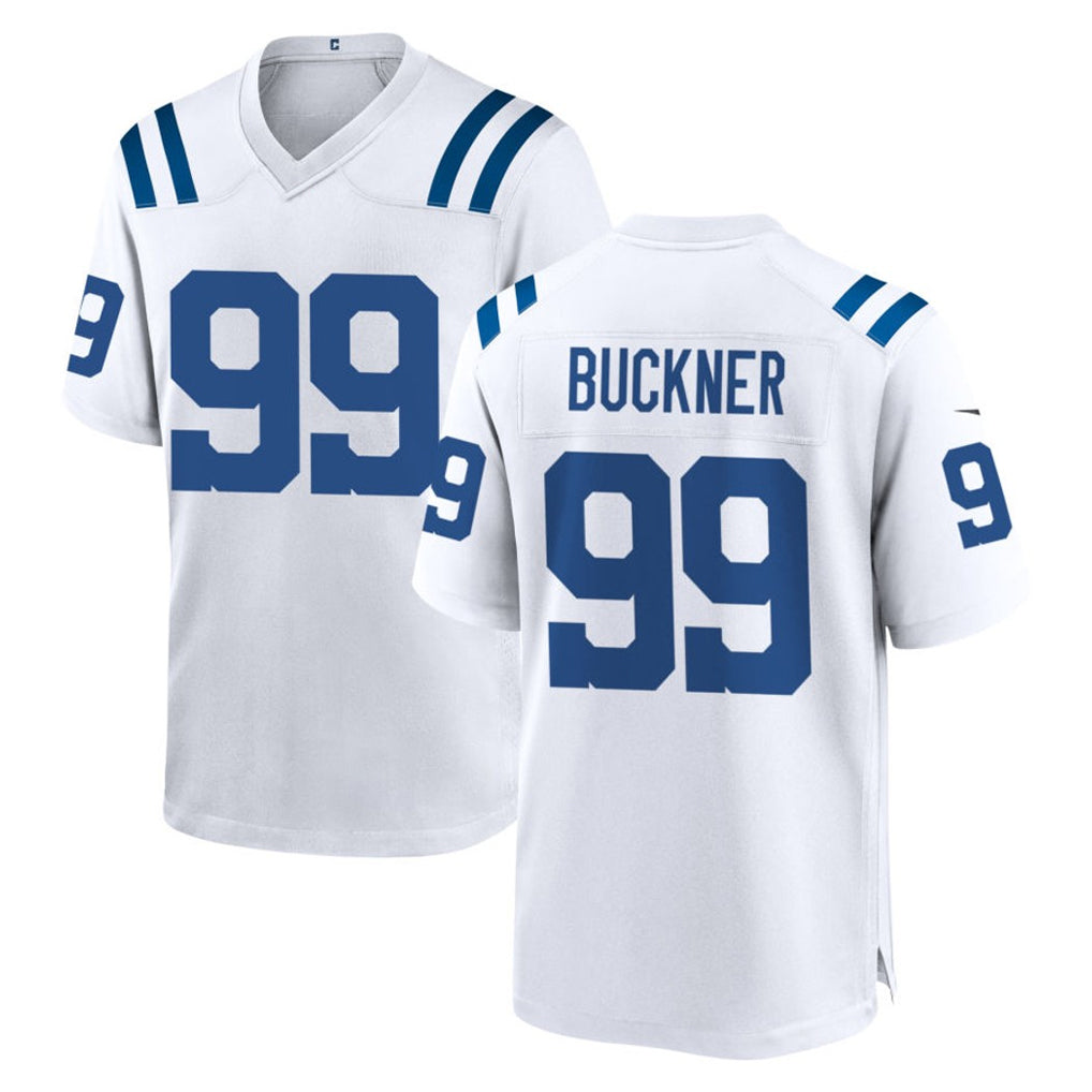 Punc IN.Colts #99 DeForest Buckner Player White Home Game Stitched Jerseys