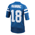 Punc In.Colts 1998 #18 Peyton Manning Mitchell & Ness Royal Authentic Throwback Retired Player Jersey
