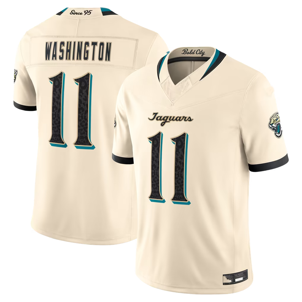 Punc J.Jaguars #11 Parker Washington Natural 2026 Rivalries Collection Limited Stitched Jerseys