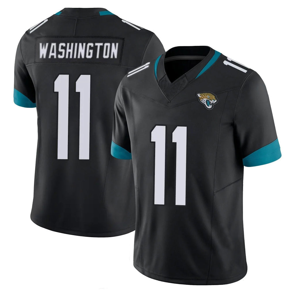 Punc J.Jaguars #11 Parker Washington Player Black Vapor F.U.S.E. Limited Home Game Stitched Jerseys