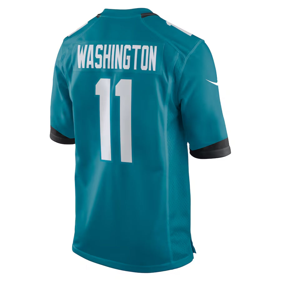 Punc J.Jaguars #11 Parker Washington Player Teal Home Game Stitched Jerseys