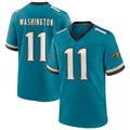 Punc J.Jaguars #11 Parker Washington Player Teal Prowler Throwback Stitched Jerseys