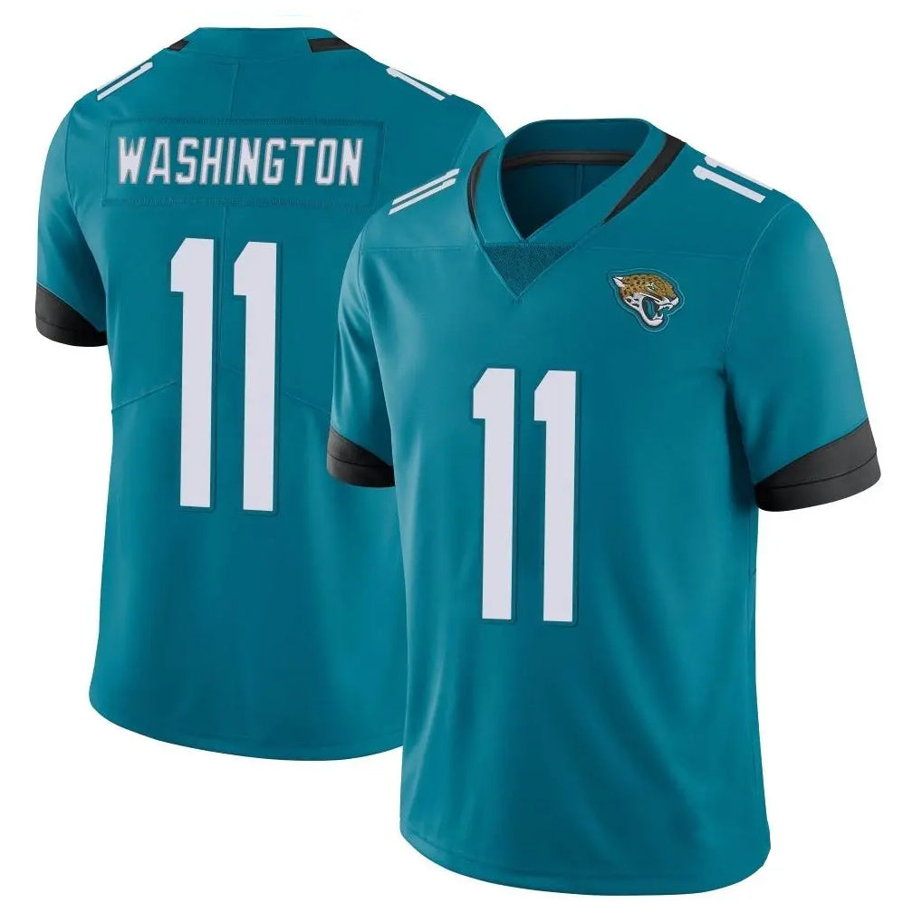 Punc J.Jaguars #11 Parker Washington Player Teal Vapor Untouchable Limited Home Game Stitched Jerseys