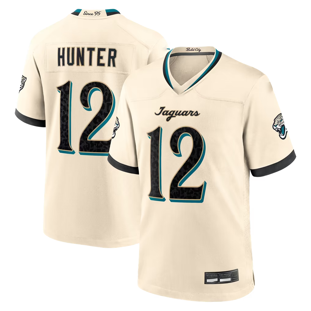 Punc J.Jaguars #12 Travis Hunter Natural 2026 Rivalries Collection Game Stitched Jerseys