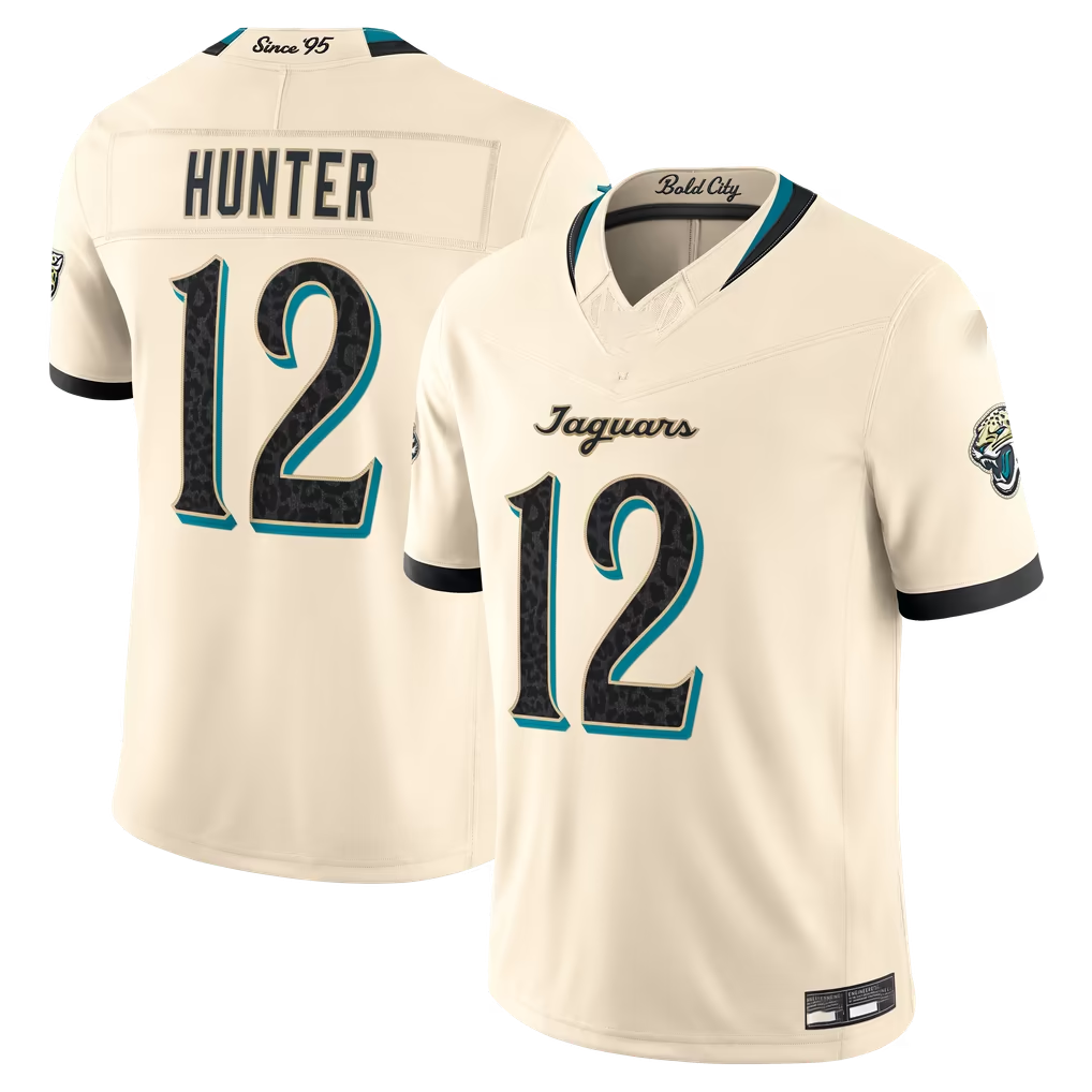 Punc J.Jaguars #12 Travis Hunter Natural 2026 Rivalries Collection Limited Stitched Jerseys