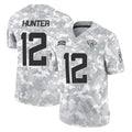 Punc J.Jaguars #12 Travis Hunter Player Arctic Camo Salute To Service Limited Game Stitched Jerseys