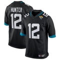 Punc J.Jaguars #12 Travis Hunter Player Black Replica Game Stitched Jerseys