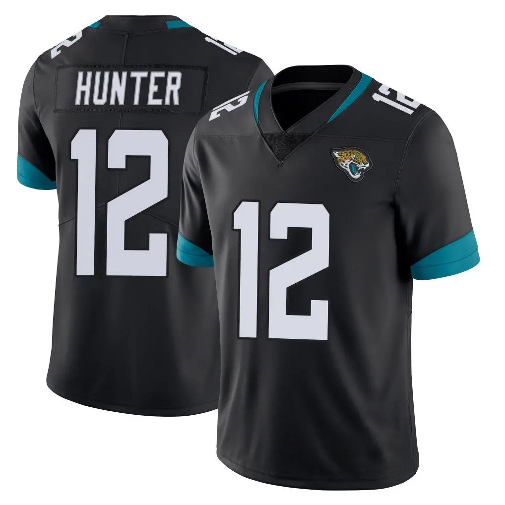 Punc J.Jaguars #12 Travis Hunter Player Black Vapor Untouchable Limited Home Game Stitched Jerseys