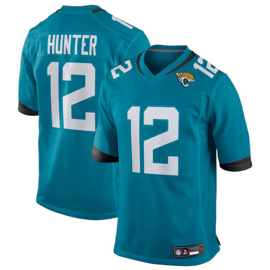 Punc J.Jaguars #12 Travis Hunter Player Teal Replica Game Stitched Jerseys