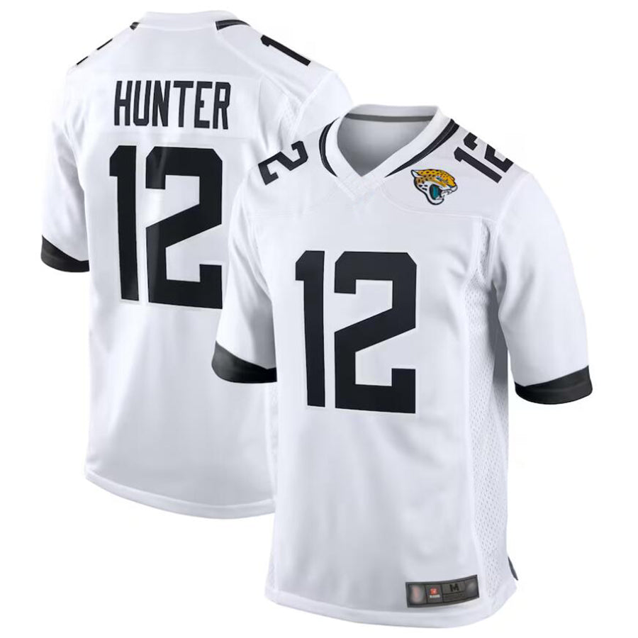 Punc J.Jaguars #12 Travis Hunter Player White Replica Game Stitched Jerseys