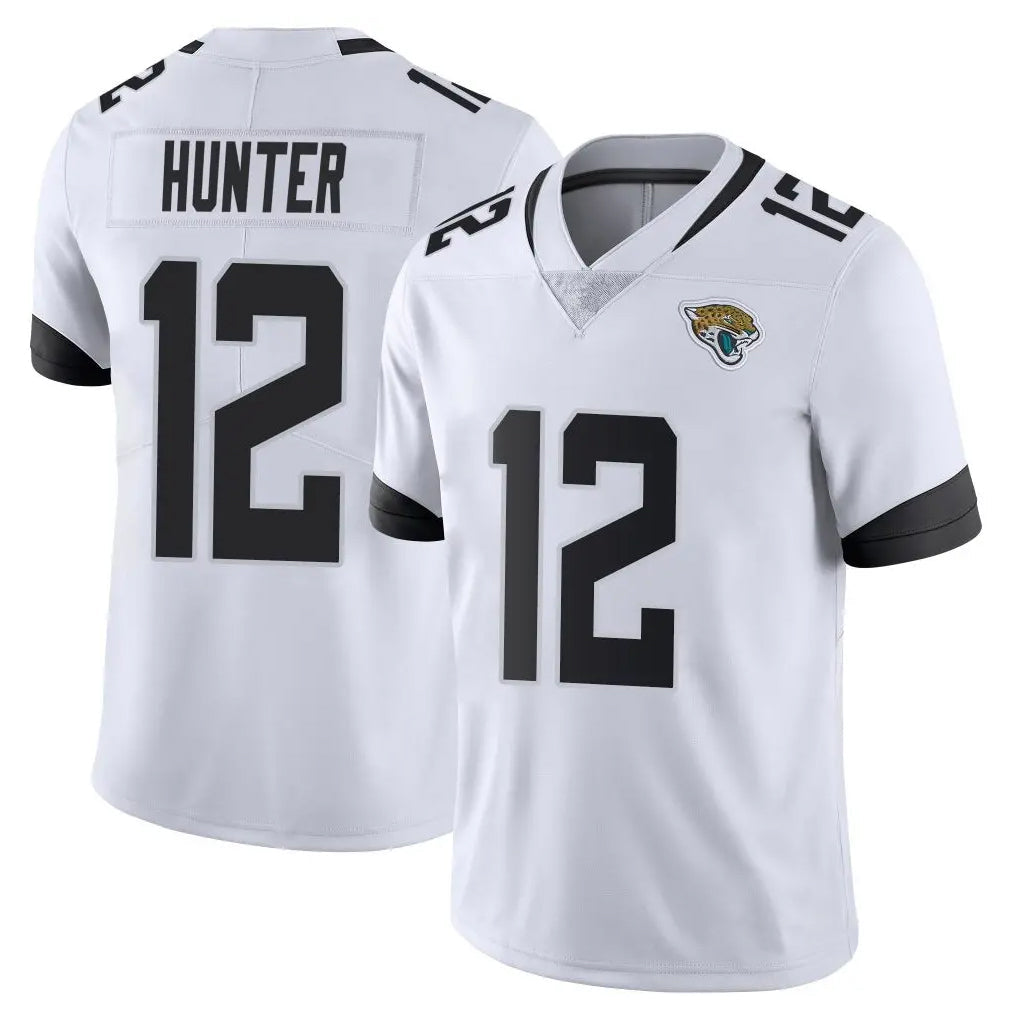 Punc J.Jaguars #12 Travis Hunter Player White Vapor Untouchable Limited Home Game Stitched Jerseys