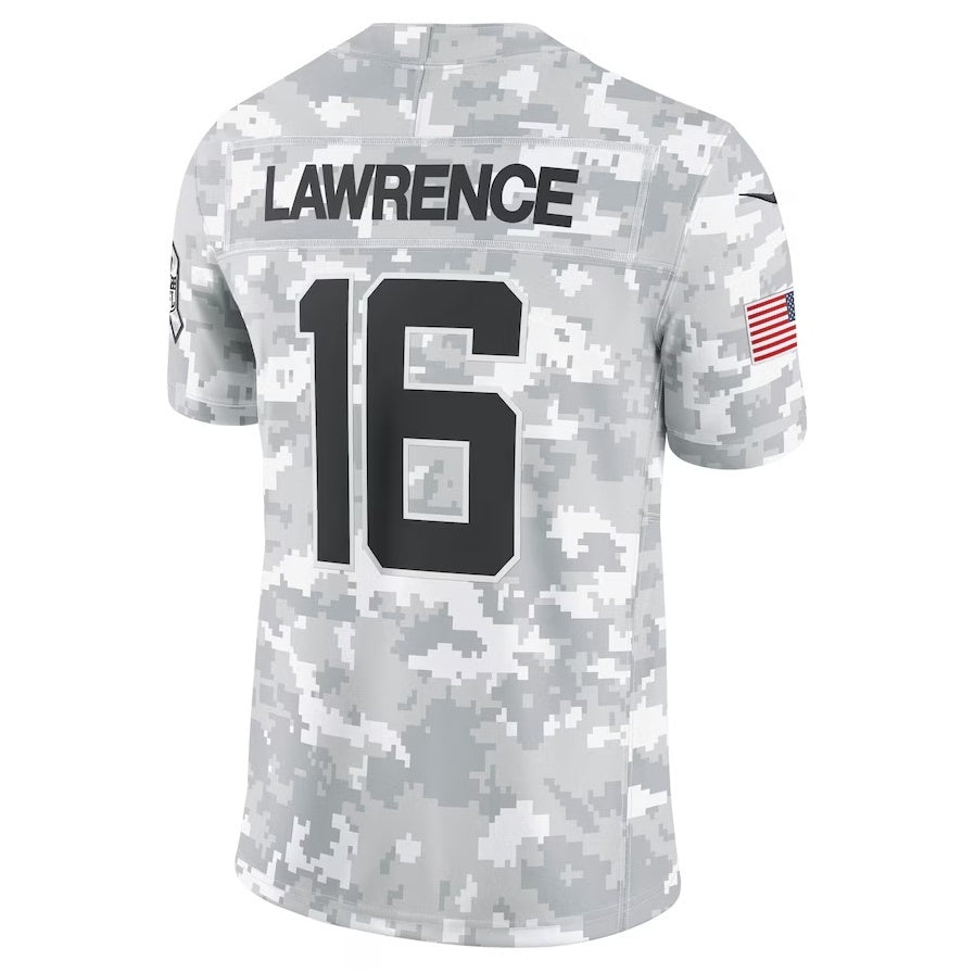 Punc J.Jaguars #16 Trevor Lawrence Arctic Camo 2024 Salute to Service Limited Stitched Jerseys
